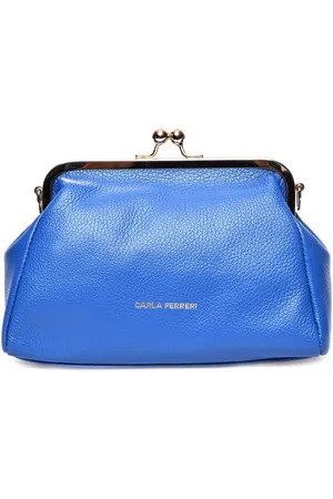 Carla Ferreri BLAUW Rundleer Tas