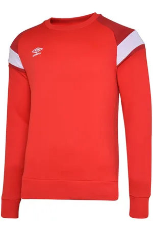 Umbro Kinder/Kinder Fleece Sweatshirt (Vermiljoen/Chili peper /Briljant wit)