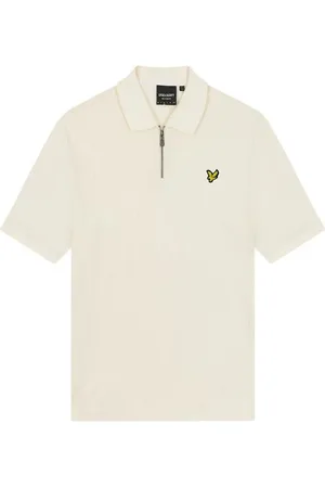 Lyle & Scott Krijtpoloshirt met getextureerde strepen