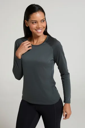 Mountain Warehouse Dames/Dames Quick Dry Top met lange mouwen ( Groen)
