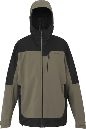 Regatta Heren Highton IV Stretch Waterdichte Jas (Boom/zwart)