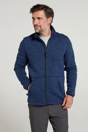 Mountain Warehouse Heren Idris III Full Zip Fleecejack (Marine)