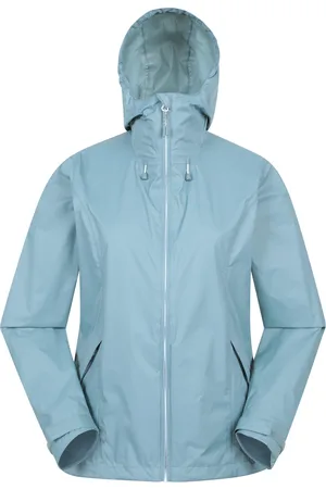 Mountain Warehouse Dames/Dames Swerve Packaway Waterdicht Jasje (Licht Teal)