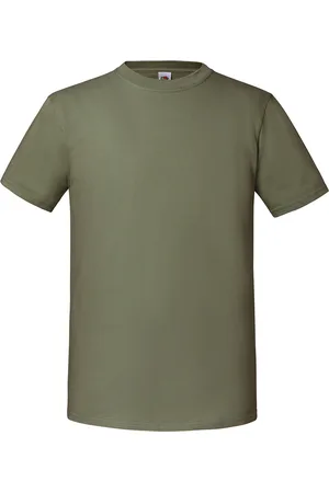 Fruit Of The Loom Heren Ringgesponnen Premium T-Shirt (Klassieke Olijf)