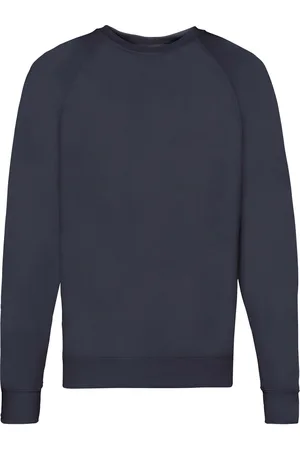 Fruit Of The Loom Unisex Lichtgewicht Raglan Sweatshirt voor volwassenen (Deep Navy)