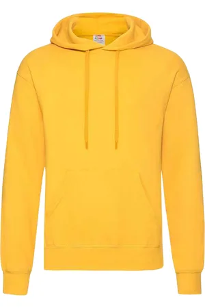 Fruit Of The Loom Unisex Volwassenen Klassiek Sweatshirt met capuchon (Zonnebloem)