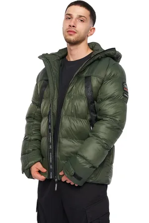 Crosshatch Heren Craystore Pufferjas met capuchon