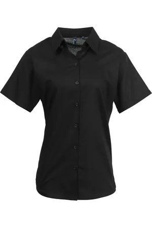 Premier Dames/Dames Handtekening Oxford Short Sleeve Work Shirt