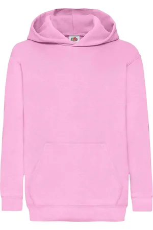 Fruit Of The Loom Kids Unisex Classic 80/20 Hoodie (Lichtroze)