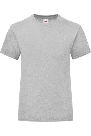 Fruit Of The Loom Meisjes Iconisch T-Shirt (Heide )