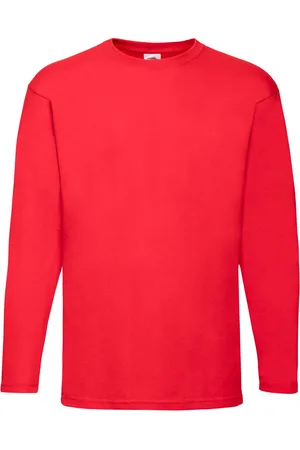 Fruit Of The Loom Heren Valueweight T-shirt met lange mouwen