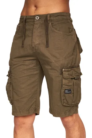 Crosshatch Heren Chaseforth Shorts (Khaki)
