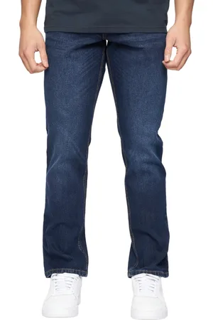 Crosshatch Heren Chas Straight Jeans (Donkere wasbeurt)