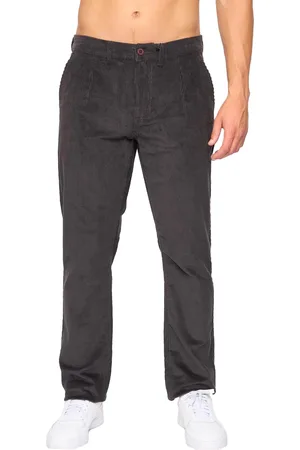 Crosshatch Heren Cordout Losse Broek (Antraciet)