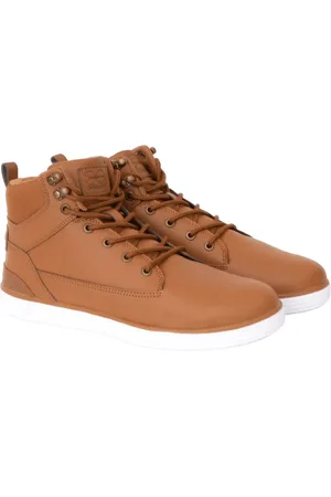 Crosshatch Heren Staiger Leren Trainers