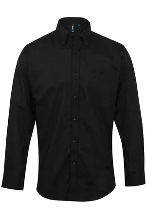 Premier Heren Signature Oxford overhemd met lange mouwen