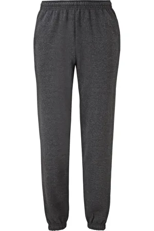 Fruit Of The Loom Uniseks Classic Heather Elastische zoom joggingbroek voor volwassenen (Donkere Heide)