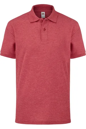 Fruit Of The Loom Kinder/Kids Piqué Poloshirt met Korte Mouwen (Heather )