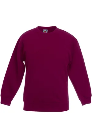 Fruit Of The Loom Kinder Unisex Premium 70/30 Sweatshirt (Bordeaux)