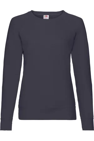 Fruit Of The Loom Dames/Dames Lichtgewicht Lady Fit Raglan Sweatshirt (Deep Navy)