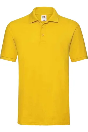 Fruit Of The Loom Heren Premium Katoenen Piqué Poloshirt (Zonnebloem)