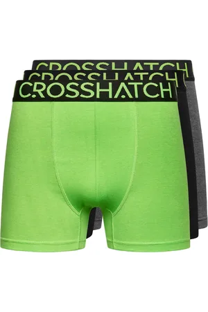 Crosshatch Heren Knightling PKA Boxershorts (Set van 3) ( /zwart)