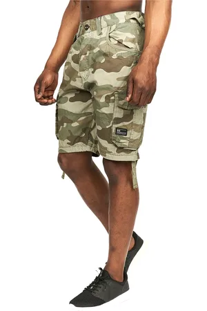 Crosshatch Heren Jimster Camo Cargo Shorts