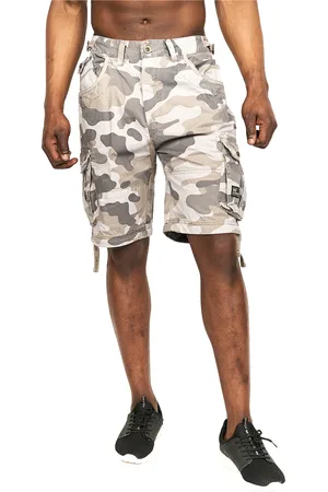 Crosshatch Heren Jimster Camo Cargo Shorts