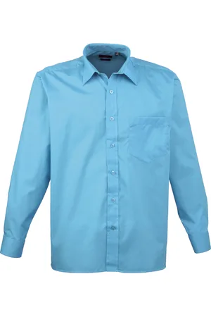 Premier Heren Poplin Formeel Overhemd Met Lange Mouwen
