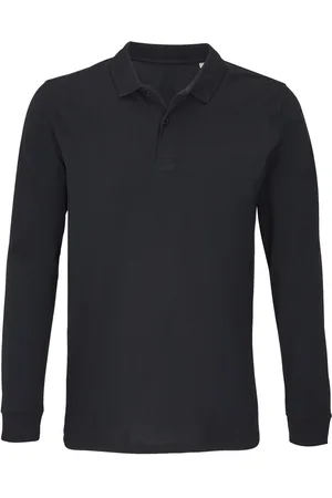 Sols Unisex Adult Planet Piqué Poloshirt met lange mouwen