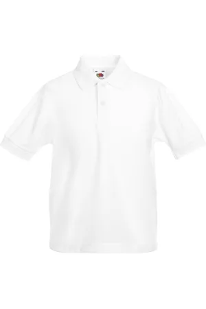 Fruit Of The Loom Kinder/Kids Piqué Poloshirt met Korte Mouwen