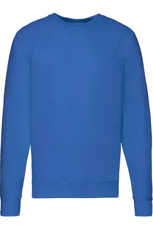 Fruit Of The Loom Unisex Lichtgewicht Raglan Sweatshirt voor volwassenen (Koningsblauw)
