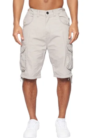 Crosshatch Heren Jamstar Cargo Korte Broek (Lichtgrijs)