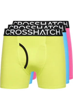 Crosshatch Heren Trioglow Bright Boxershorts (Set van 3)