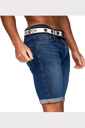 Crosshatch Heren Reestier Denim Shorts (Tussentijdse wasbeurt)