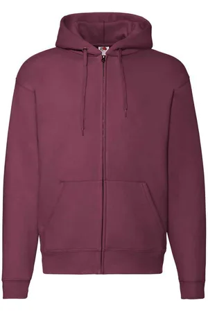 Fruit Of The Loom Unisex Adult Premium Full Zip Hoodie (Bourgondië)