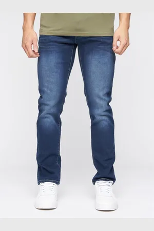 Crosshatch Heren Farrowed Stretch Jeans (Donkere wasbeurt)