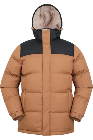 Mountain Warehouse Heren Sneeuw Borg gevoerd gewatteerd jack (Tan)