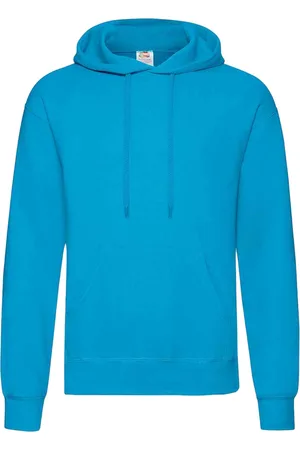 Fruit Of The Loom Unisex Volwassenen Klassiek Sweatshirt met capuchon (Azuurblauw)