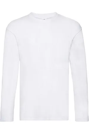Fruit Of The Loom Heren Origineel T-shirt met lange mouwen