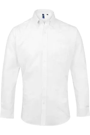 Premier Heren Signature Oxford overhemd met lange mouwen