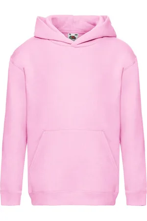 Fruit Of The Loom Sweatshirt met capuchon voor kinderen/Kinderen (Lichtroze)