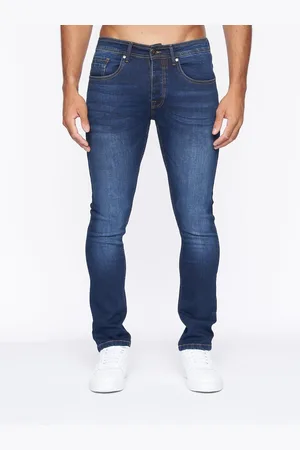 Crosshatch Heren Buraca Slim Jeans (Donkere wasbeurt)