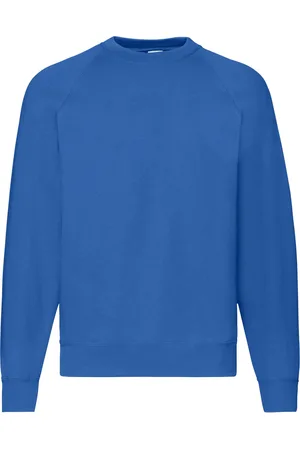 Fruit Of The Loom Heren Klassiek 80/20 Raglan Sweatshirt (Koningsblauw)