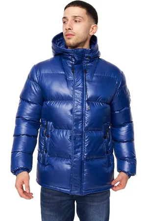 Crosshatch Heren Crosswell High Shine Jacket (Koningsblauw)
