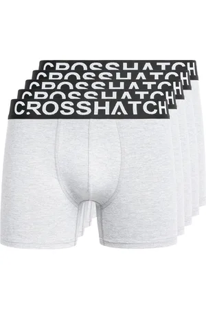 Crosshatch Heren Astral Boxershorts (Set van 5) (Grijze Mergel)