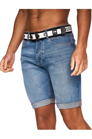 Crosshatch Heren Reestier Denim Shorts (Lichte wasbeurt)