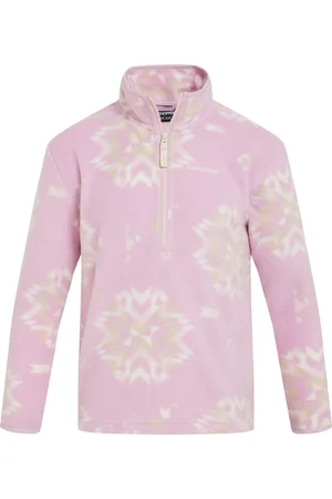 Craghoppers Calke Sneeuwvlok Half Rits Fleece Top Kinderen/Kinderen (Orchidee)