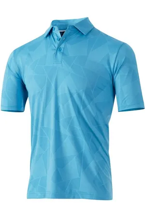 Island Green Heren jacquard UV-bescherming golf poloshirt