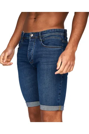 Crosshatch Heren Tadcaster Denim Shorts (Tussentijdse wasbeurt)